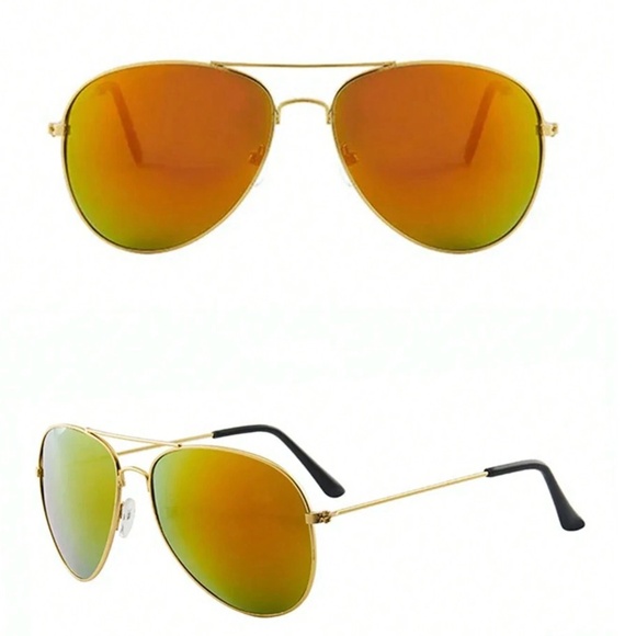 Luxe Mirrored Aviator Outdoor Sunnies Sunglasses - Picture 8 of 8